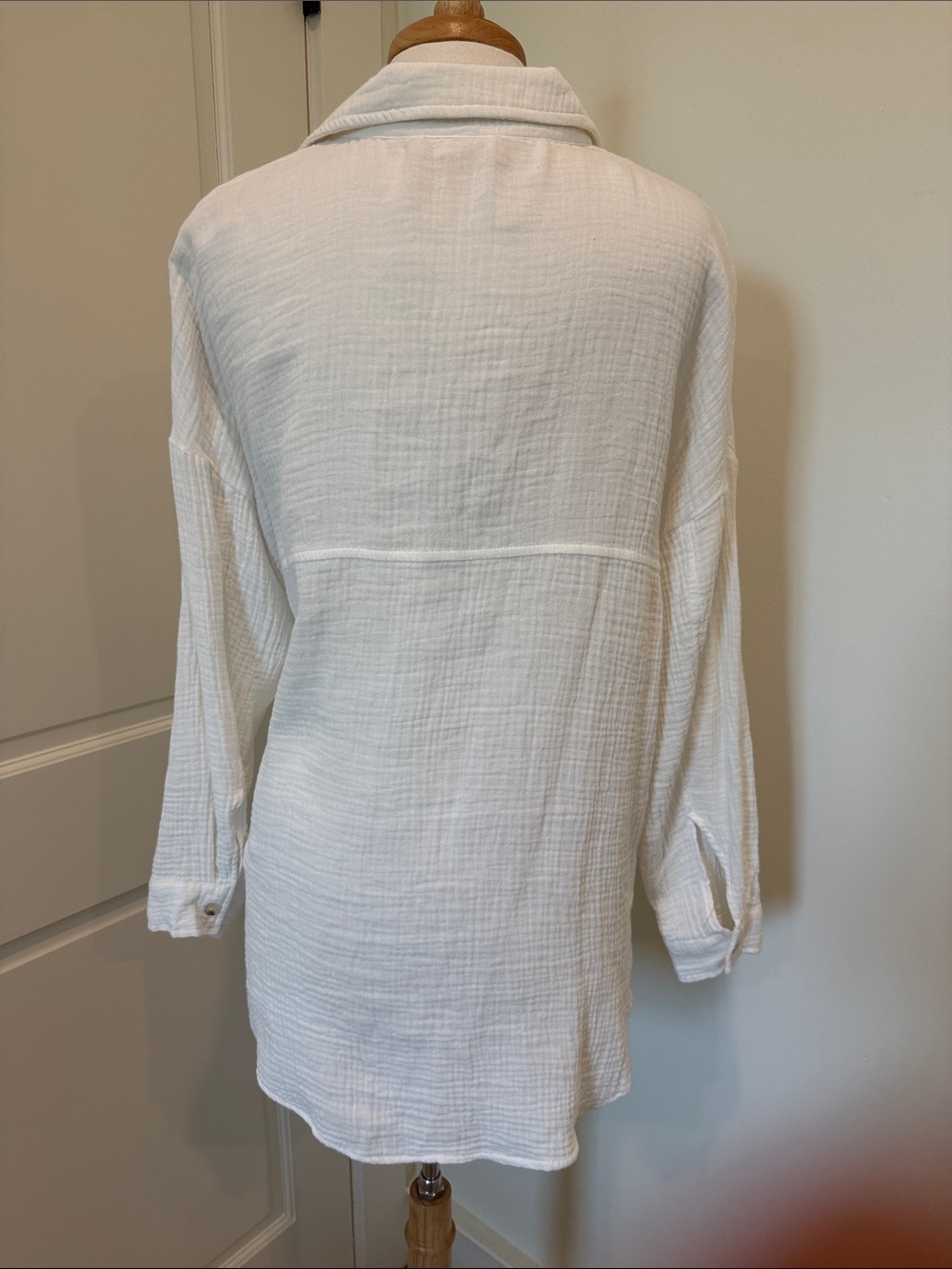 Altar'd State Ivory Textured Button Top - Picture 4 of 4